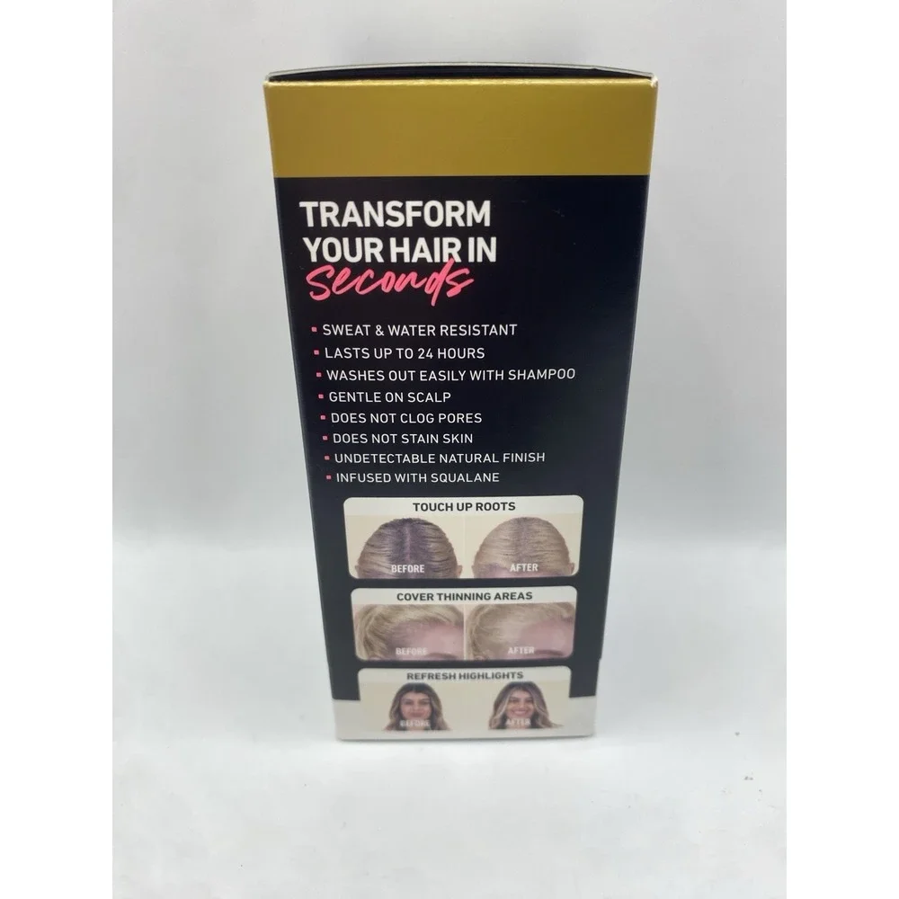 Boldify Hairline Powder Light Blonde Root Touch Up Gray Cover 0.14 oz 4g New